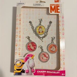 Universal Despicable Me Unicorn Charm Bracelet Set - Pink, Orange, Yellow
